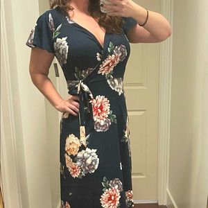 Floral high/low dress
